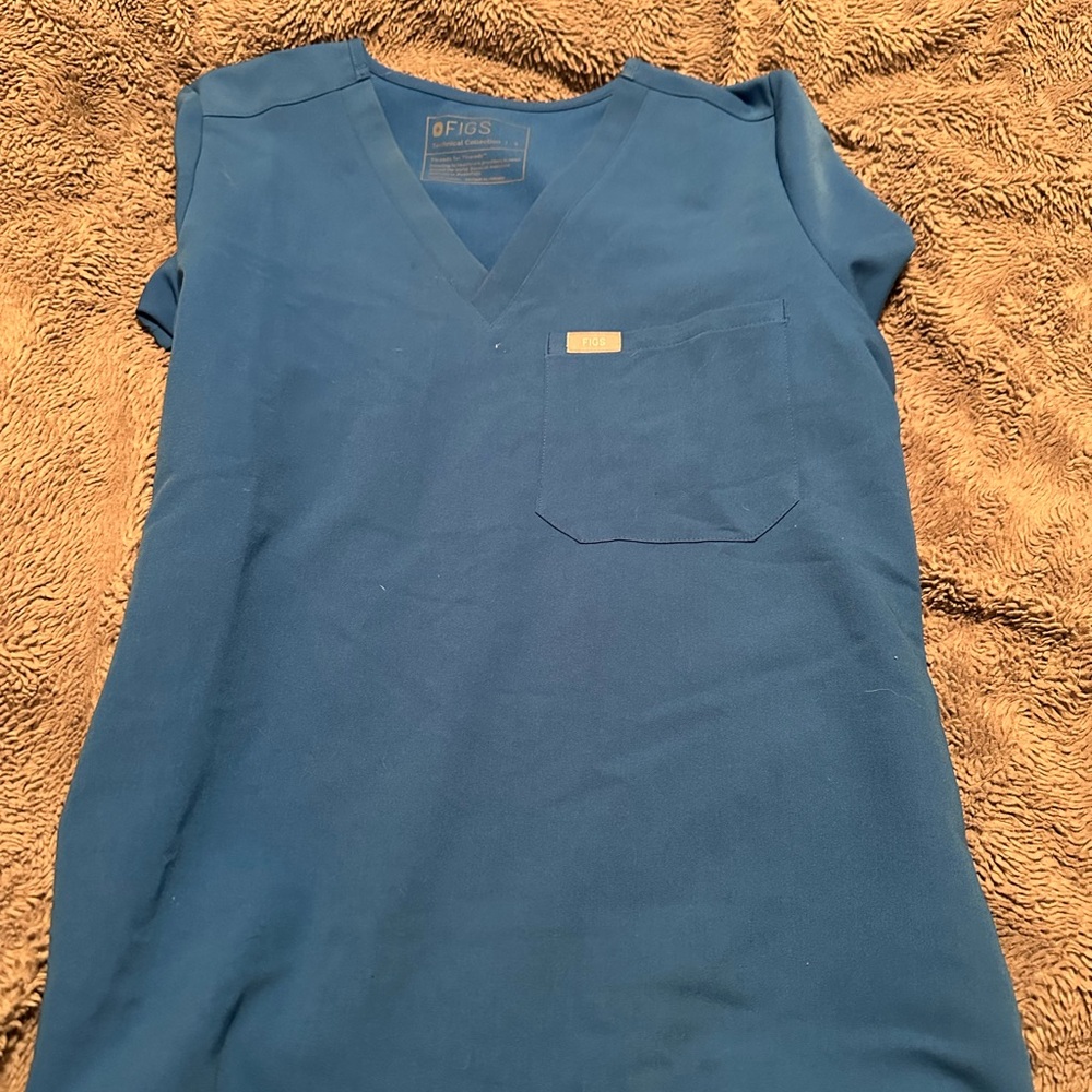 Figs Women’s Royal Blue Catarina Scrub Top